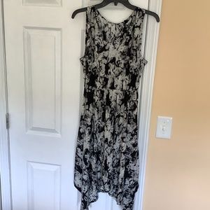 Black and White Printed Dress